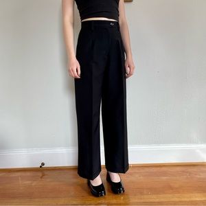 vintage 90s black trousers 💄